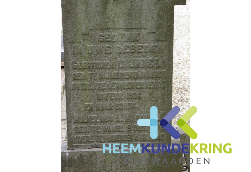 Grafstenen kerkhof Herwen Coll. HKR (55) G.C. Jansen & W.A.M. van Elk